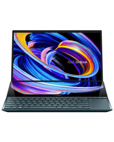 Лаптоп ASUS - ZenBook Pro Duo 15 UX582ZM, 15.6'', 4K, i7, Touch, син - 2