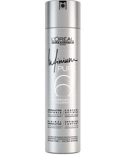 L'Oréal Professionnel Infinium Лак за коса Pure, Extra Strong, 300 ml - 1