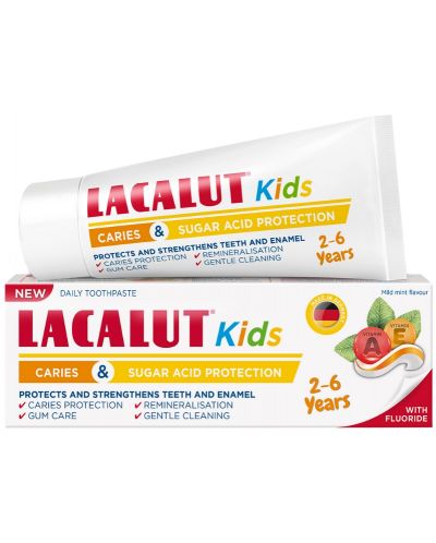 Lacalut Kids Детска паста за зъби, 2-6 години, 55 ml - 1