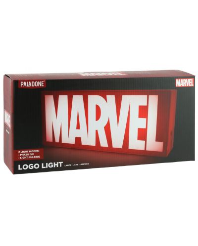 Лампа Paladone Marvel: Marvel Comics - Logo - 4