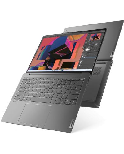 Лаптоп Lenovo - Yoga Slim 6 OLED, 14'', WUXGA, i5-1240P, Storm Grey - 4