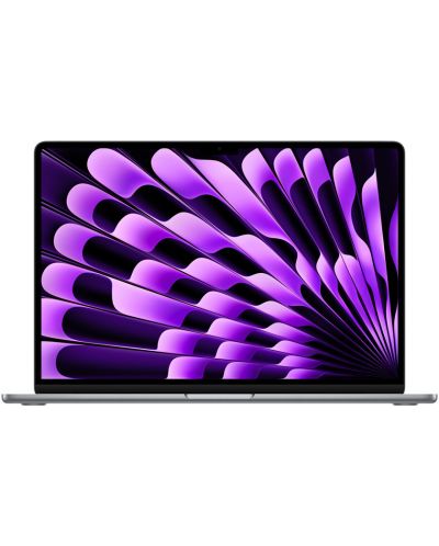 Лаптоп Apple - MacBook Air 15, 15.3", М2 8/10, 8GB/256GB, сив - 1