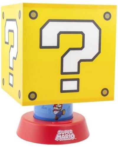 Лампа Paladone Games: Super Mario Bros. - Question Block - 1