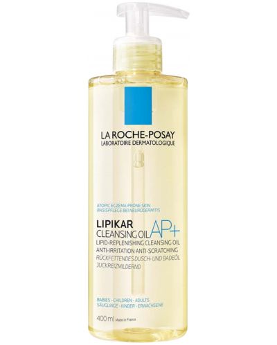 La Roche-Posay Lipikar Липидовъзстановяващо измиващо олио AP+ Lavante, 400 ml - 1