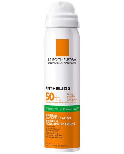 La Roche-Posay Anthelios Слънцезащитен спрей Anti-Shine, SPF50, 75 ml - 1