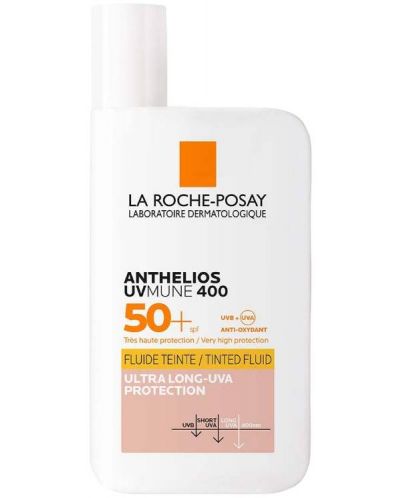 La Roche-Posay Anthelios Тониран защитен флуид за лице UVMune 400, SPF50+, 50 ml - 1