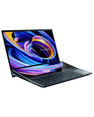 Лаптоп Asus - ZenBook Duo 15, 15.6'', 4K, i9-11900H, Touch, син