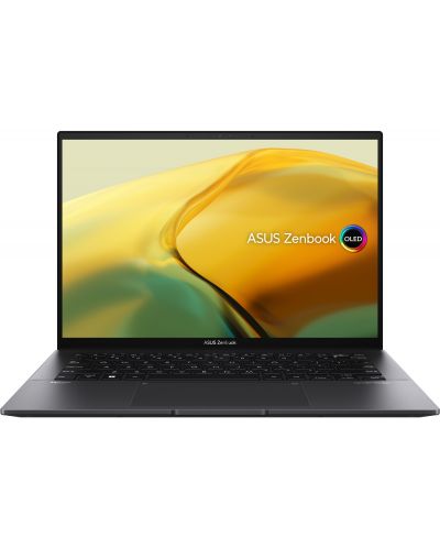 Лаптоп ASUS - Zenbook UM3402YAR-OLED-KM521W, 14'', 2.8K, Ryzen 5, черен - 1