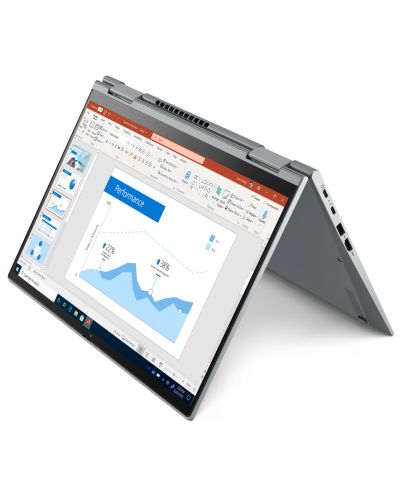Лаптоп Lenovo - ThinkPad X1 Yoga G8, 14'', WQUXGA, i7, Touch, сив  - 2