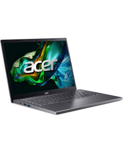 Лаптоп Acer - Aspire 5 A514-56M-37LP, 14'', WUXGA, i3, 16GB/512GB, сив - 2