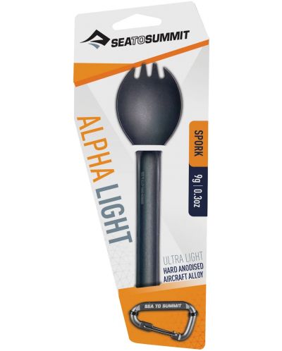 Лъжилица Sea to Summit - Alpha Light Cutlery, сива - 1