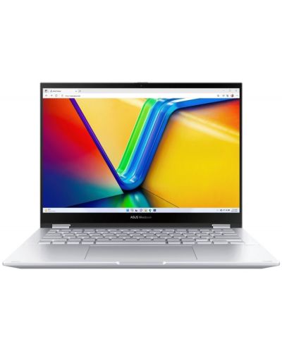 Лаптоп ASUS - Vivobook S Flip, 14'', 2.8K, i5, Touch, сребрист - 2
