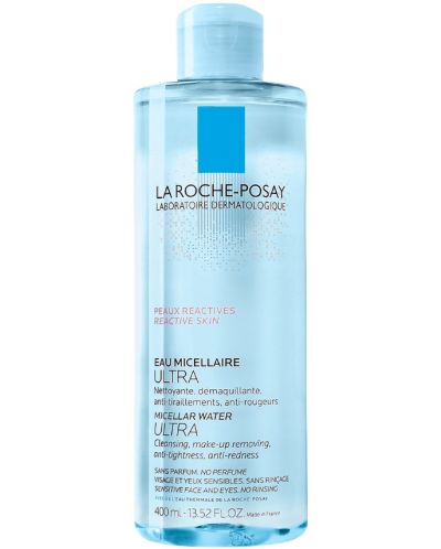 La Roche-Posay Мицеларна вода Ultra, за реактивна кожа, 400 ml - 1