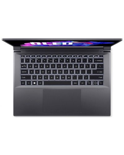 Лаптоп Acer - Swift X SFX14-71G-70TE, 14.5'', 2.8K, i7, Steel Gray - 5