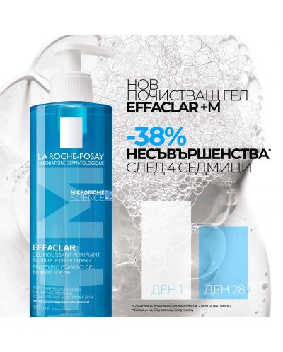 La Roche-Posay Effaclar Почистваща гел-пяна за лице, 200 ml - 3