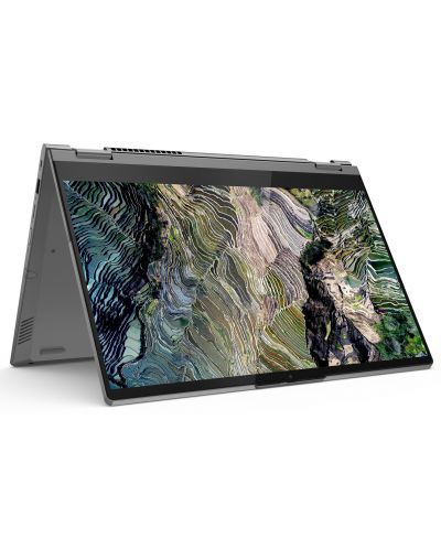 Лаптоп Lenovo - ThinkBook 14s Yoga G3 IRU, 14'', FHD, i7, Touch, сив - 2