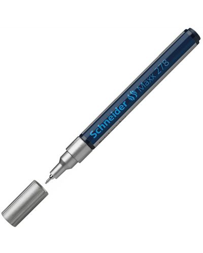 Лаков маркер Schneider Maxx 278 - 0.8 mm, сребрист - 1