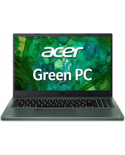 Лаптоп Acer - Aspire Vero AV15-53P-56U4, 15.6'', FHD, i5-1335U, зелен - 1
