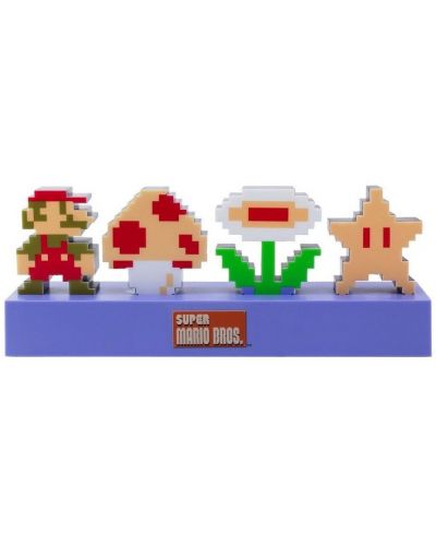 Лампа Paladone Games: Super Mario Bros. - Retro Icons - 1