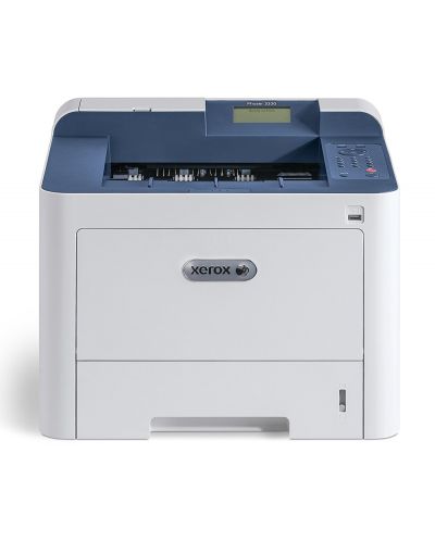 Принтер Xerox - Phaser 3330, лазерен, бял/син