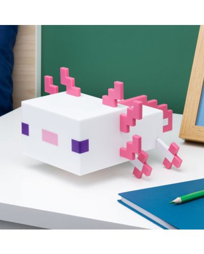 Лампа Paladone Games: Minecraft - Axolotl - 4