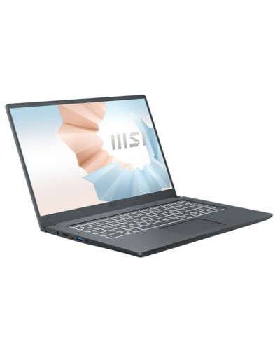 Лаптоп MSI - Modern 15 A4M, 15.6", FHD, Ryzen 7 5700U, сив - 2