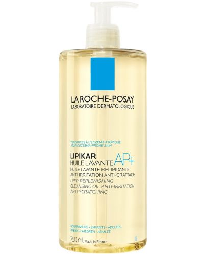 La Roche-Posay Lipikar Липидовъзстановяващо измиващо олио AP+ Lavante, 750 ml - 1