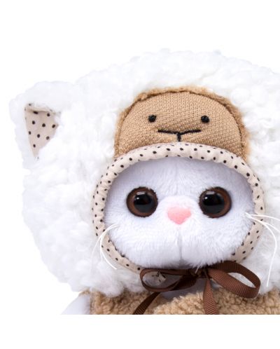 Плюшена играчка Budi Basa - Коте Ли-Ли, бебе с костюмче на агънце, 20 cm - 5