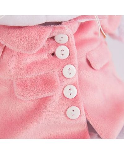 Плюшена играчка Budi Basa - Коте Ли-Ли, бебе, с розово палто, 20 cm - 3