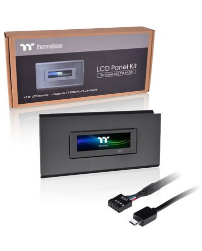 LCD панел за кутия Thermaltake -  R2 за Ceres 500, ARGB, 3.9'', черен - 5