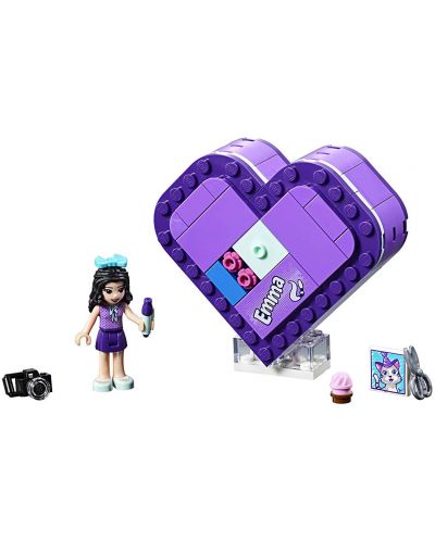 Конструктор Lego Friends - Кутията с форма на сърце на Emma (41355) - 1