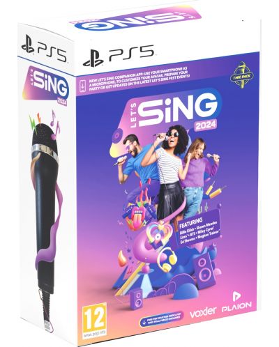 Let's Sing 2024 + 1 Microphone Bundle (PS5) - 1