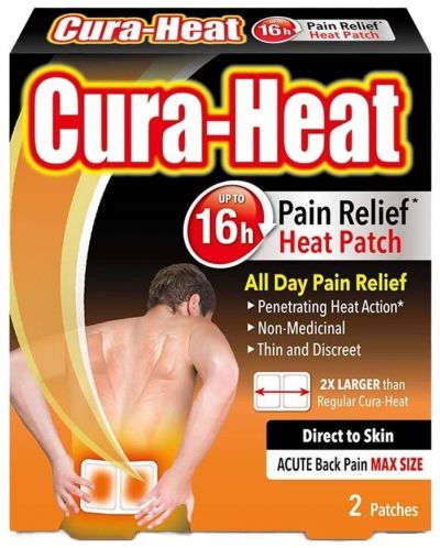 Лепенки при болки в гърба, 2 броя, Cura-Heat - 1