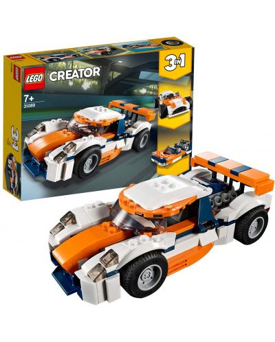 Конструктор LEGO Creator 3 в 1 - Състезателен автомобил, залез (31089) - 3