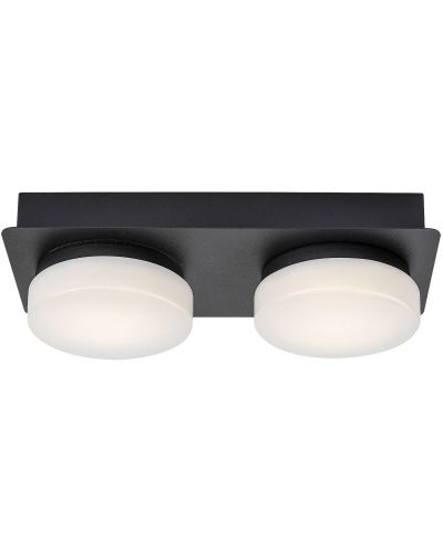 LED Плафон Rabalux - Attichus 75002, IP 44, 11 W, черен мат - 4