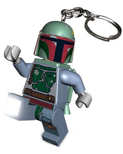 Мини ключодържател Lego Star Wars - Boba Fett, с LED светлина - 2