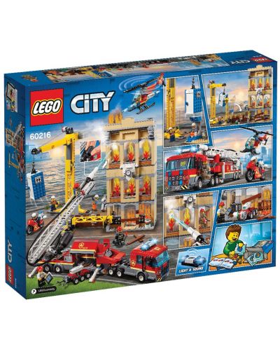 Конструктор Lego City - Пожарна команда в центъра (60216) - 11