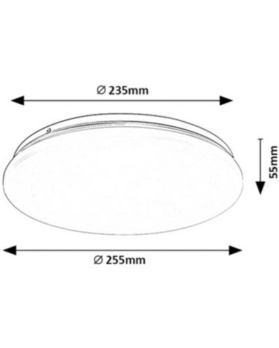 LED Плафон Rabalux - Vendel 71104, IP 20, 12 W, 230 V, бял - 6