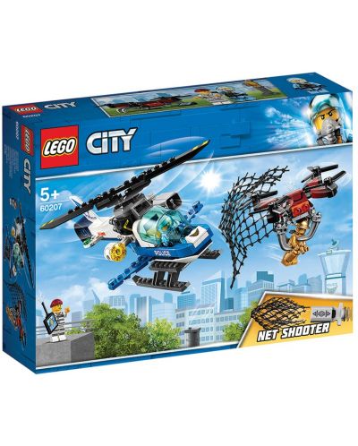 Конструктор Lego City - Полиция в небето, преследване с дрон (60207) - 1