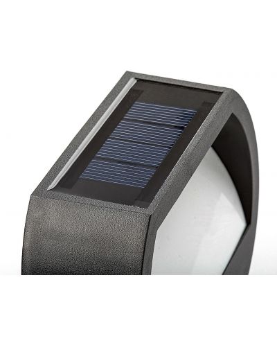 LED соларен аплик Rabalux - Normada 77004, IP 44, 0.5 W, DC 1.2 V, 13 lm, 4000 k, черен - 4