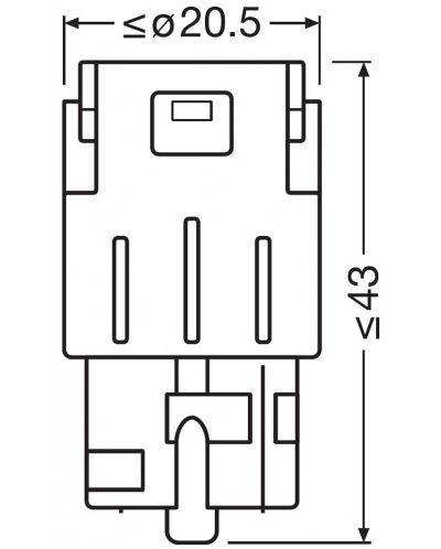 LED Автомобилни крушки Osram - LEDriving, SL, Amber, WY21W, 1.4W, 2 броя, жълти - 4