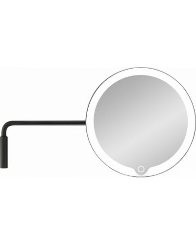 LED Увеличително огледало Blomus - Modo, IP44, 20 x 35.6 cm, черно - 1