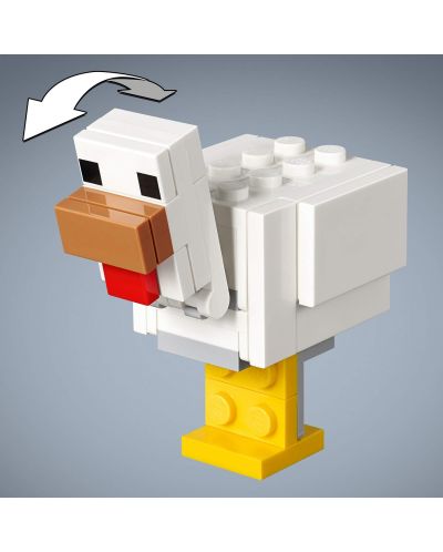 Конструктор Lego Minecraft - Голяма фигурка Алекс с пиле (21149) - 8