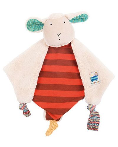 Мека играчка - кърпа Moulin Roty Les Zig & Zag - Овца, 30 cm - 1