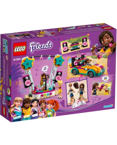 Конструктор Lego Friends - Колата и сцената на Andrea (41390) - 2