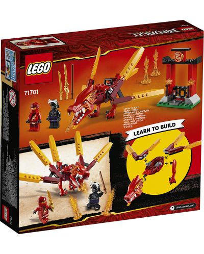 Конструктор Lego Ninjago - Огненият дракон на Кай (71701) - 2