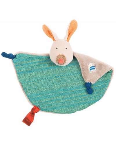 Мека играчка - кърпа Moulin Roty Les Zig &amp; Zag - Заек, 30 cm