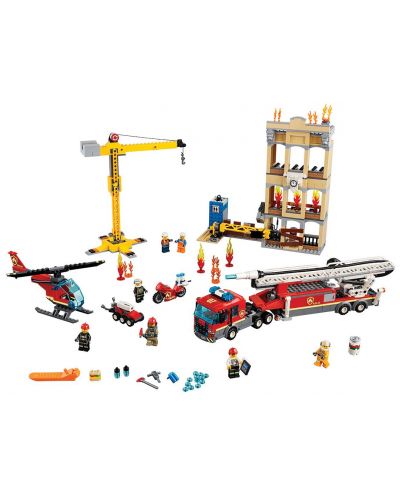 Конструктор Lego City - Пожарна команда в центъра (60216) - 10