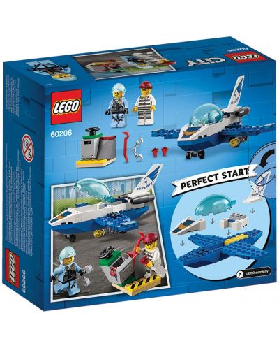 Конструктор Lego City - Полиция в небето, реактивен патрул (60206) - 4