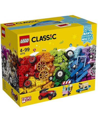 Конструктор Lego Classic - Тухлички на колела (10715) - 1